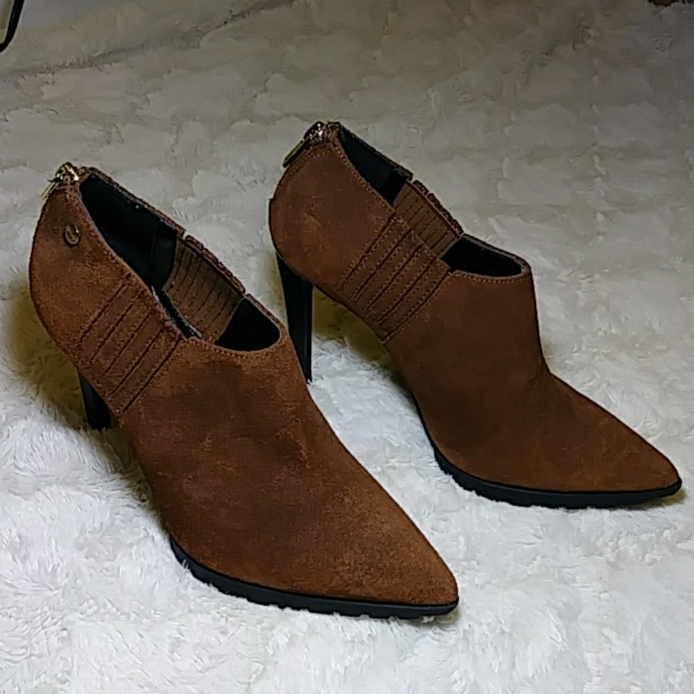 Calvin Klein stilleto pointy toe booties